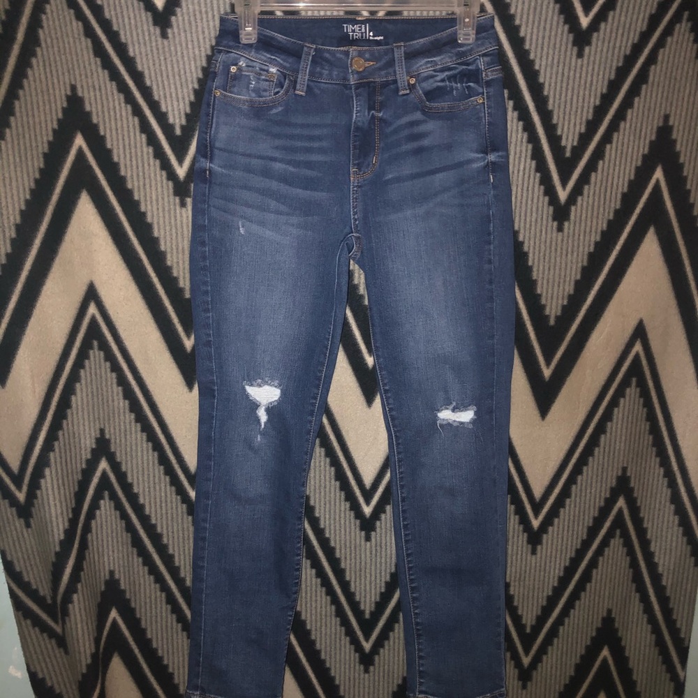 time & tru straight jeans